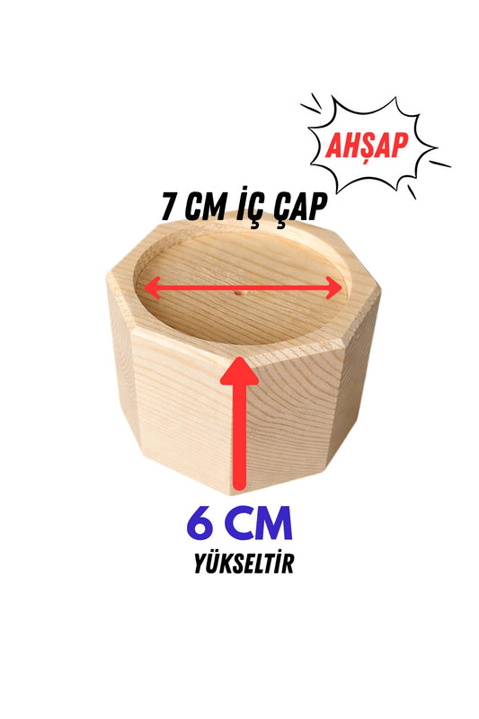 Koltuk, Baza Yükseltici 6 cm x 7 cm (1 Adet)