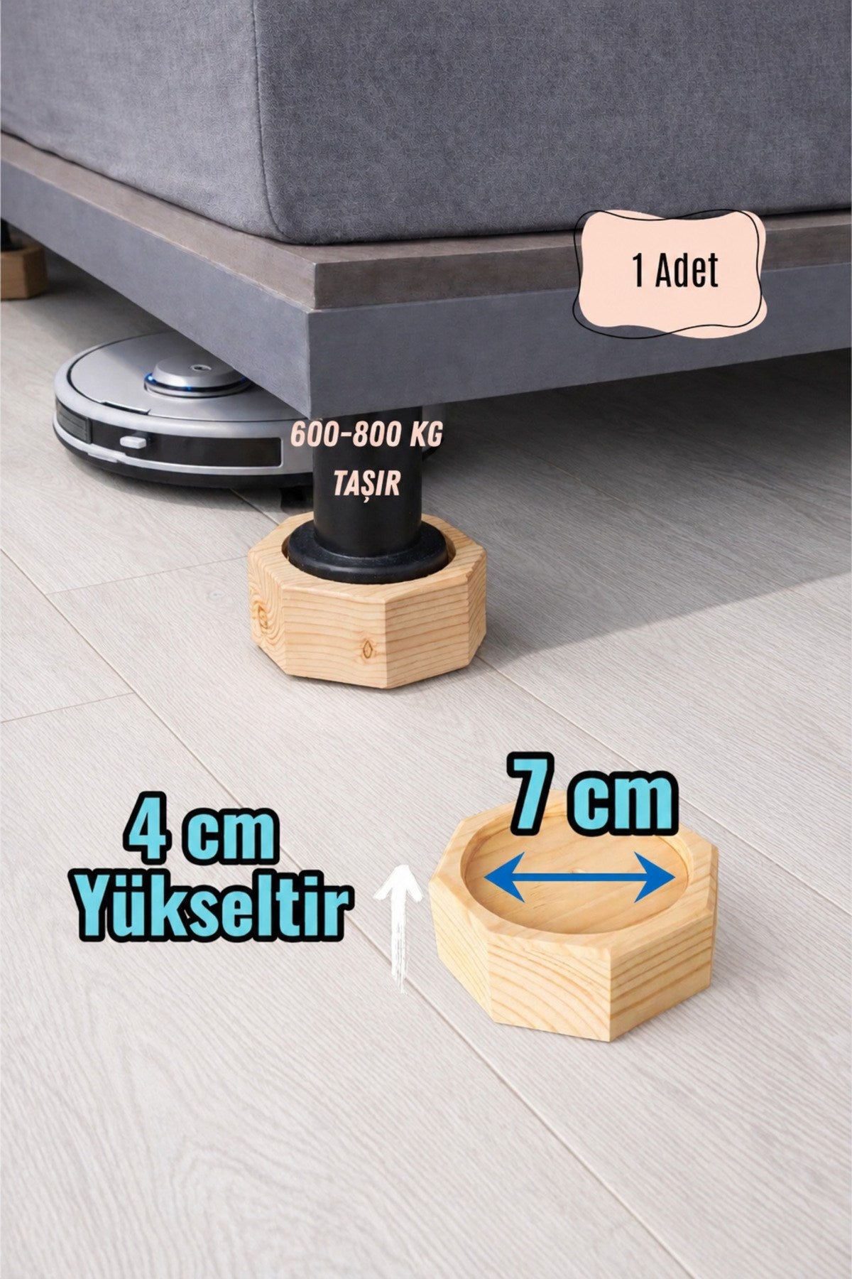 Koltuk, Baza Yükseltici 4 cm x 7 cm (1 Adet)