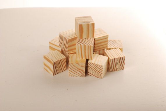 (1 cm) Ahşap Küp (100 adet) - DIY Sanat ve Hobi Projeleri biblo yapımı - A kalite