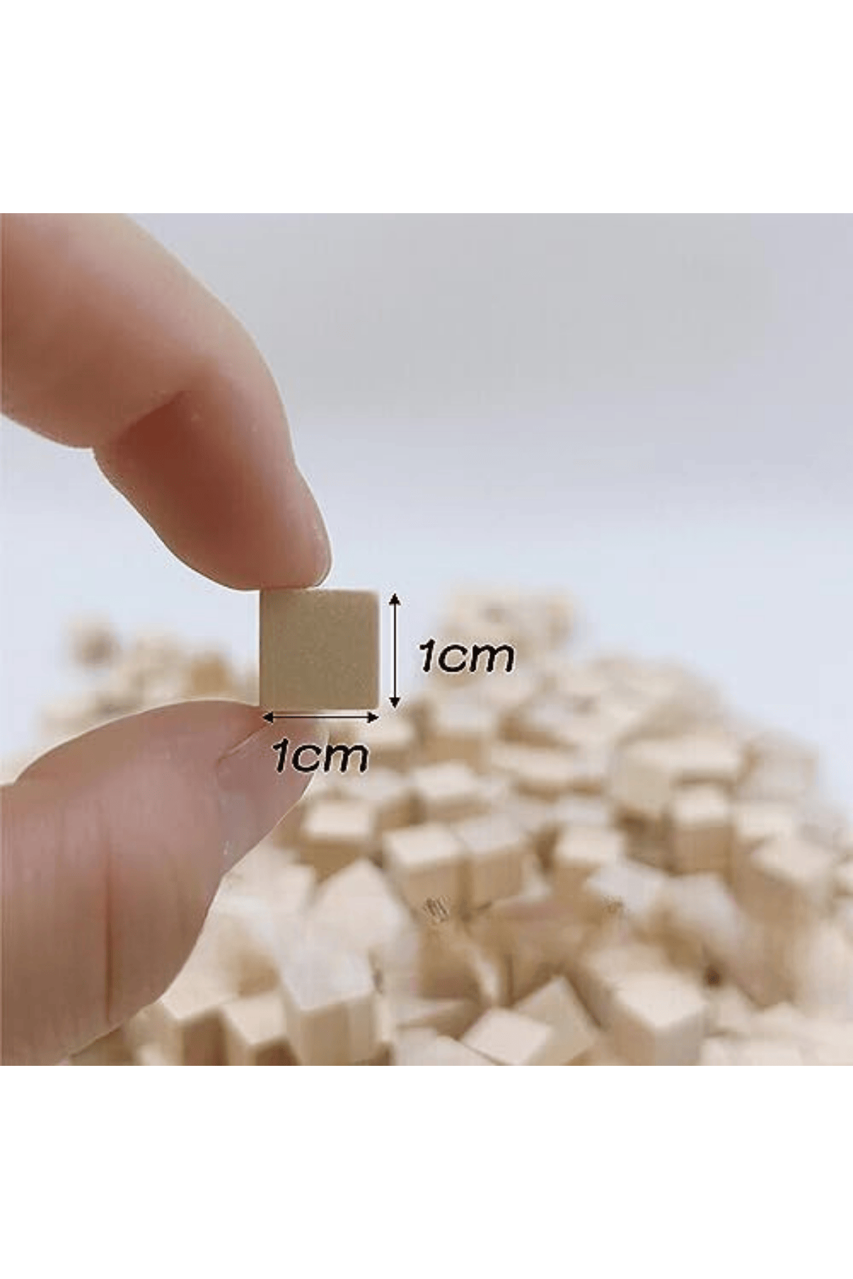 (1 cm) Ahşap Küp (100 adet) - DIY Sanat ve Hobi Projeleri biblo yapımı - A kalite
