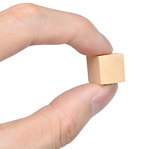 (1 cm) Ahşap Küp (100 adet) - DIY Sanat ve Hobi Projeleri biblo yapımı - A kalite