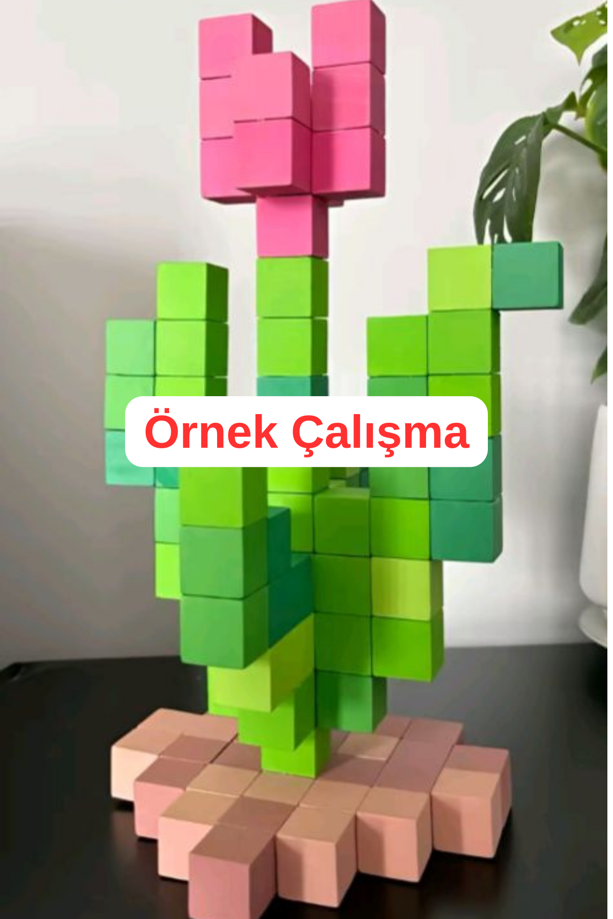 (2 cm) Ahşap Küp (100 Adet) -DIY Sanat ve Hobi Projeleri biblo yapımı- A kalite