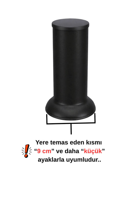 Robot Süpürge İçin Ahşap Baza Yükseltici (4cm Yükseltir, Çap.9) | Oyuklu Takoz (1 Adet)