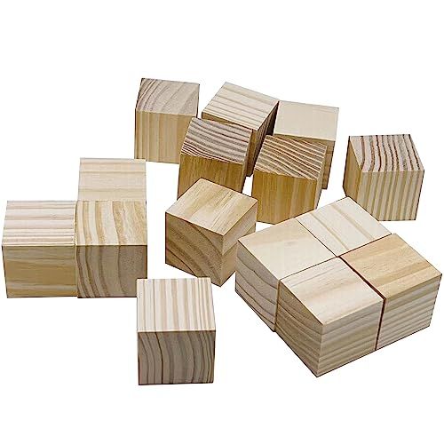 (3cm) Ahşap Küp (30 adet) - DIY Sanat ve Hobi Projeleri biblo yapımı -A kalite