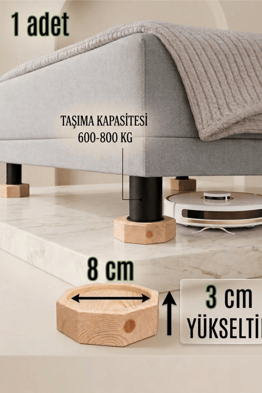 Koltuk, Baza Yükseltici 3 x 8 (1 Adet)