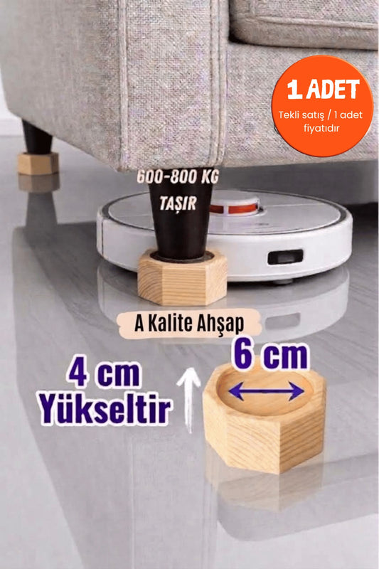 Koltuk, Baza Yükseltici 4 cm x 6 cm (1 Adet)