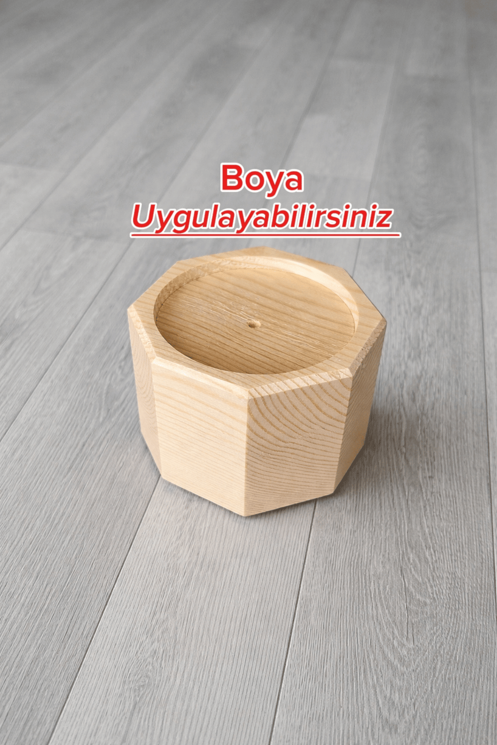 Robot Süpürge İçin Doğal Ahşap Baza Yükseltici, "5 CM yükseltir" | Oyuklu Takoz (1 Adet)