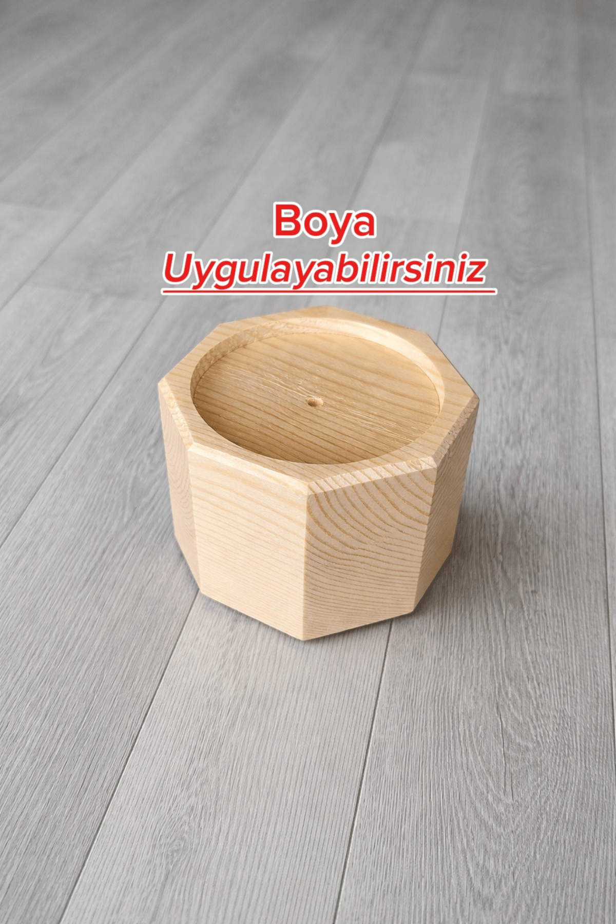 Robot Süpürge İçin Doğal Ahşap Baza Yükseltici, "5 CM yükseltir" | Oyuklu Takoz (1 Adet)