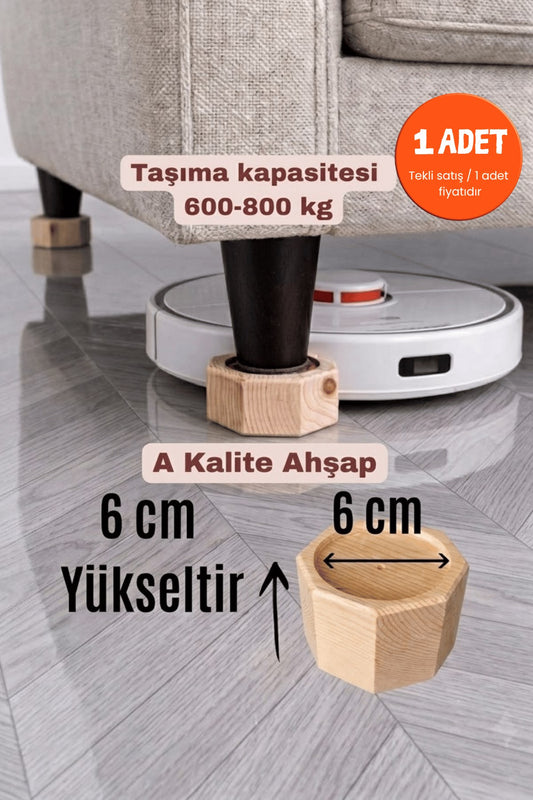 Koltuk, Baza Yükseltici 6 cm x 6 cm (1 Adet)