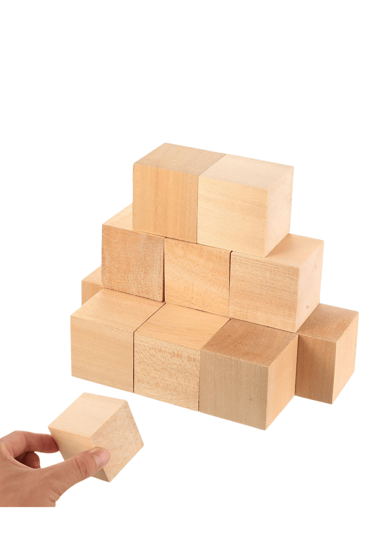 (5cm) Ahşap Küp - DIY Sanat ve Hobi Projeleri biblo yapımı -A kalite