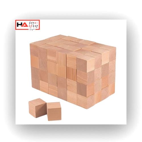 (5cm) Ahşap Küp - DIY Sanat ve Hobi Projeleri biblo yapımı -A kalite