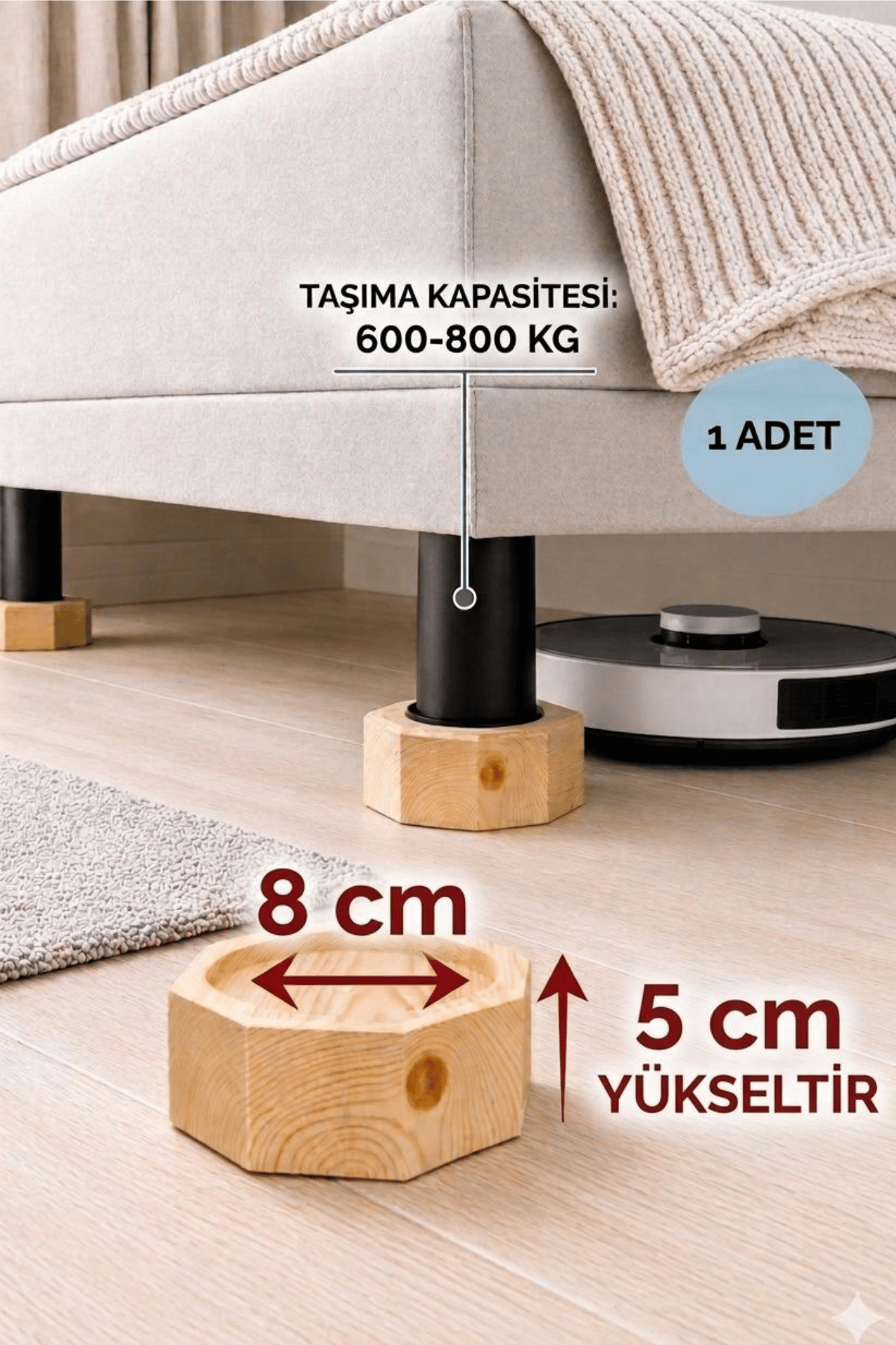 Koltuk, Baza Yükseltici 5 x 8 (1 Adet)