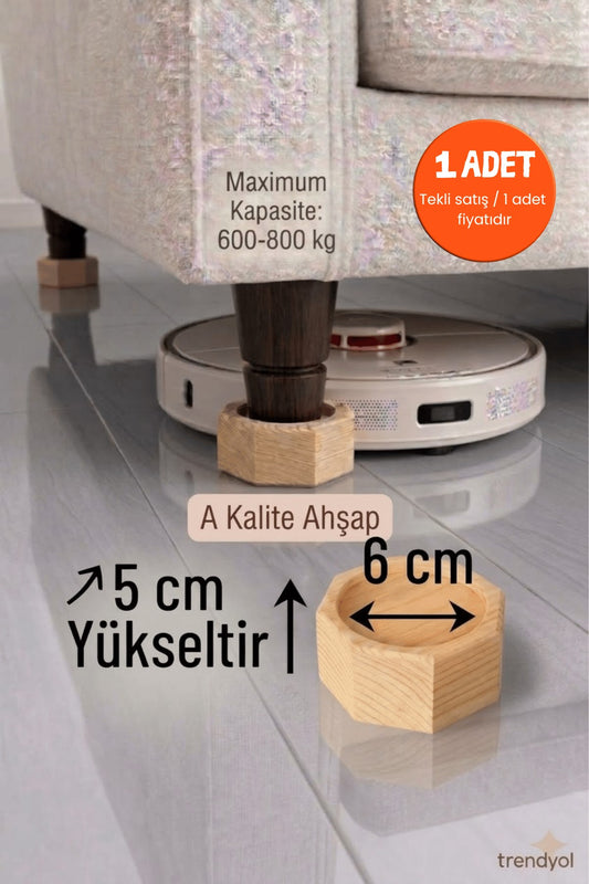 Koltuk, Baza Yükseltici 5 cm x 6 cm (1 Adet)