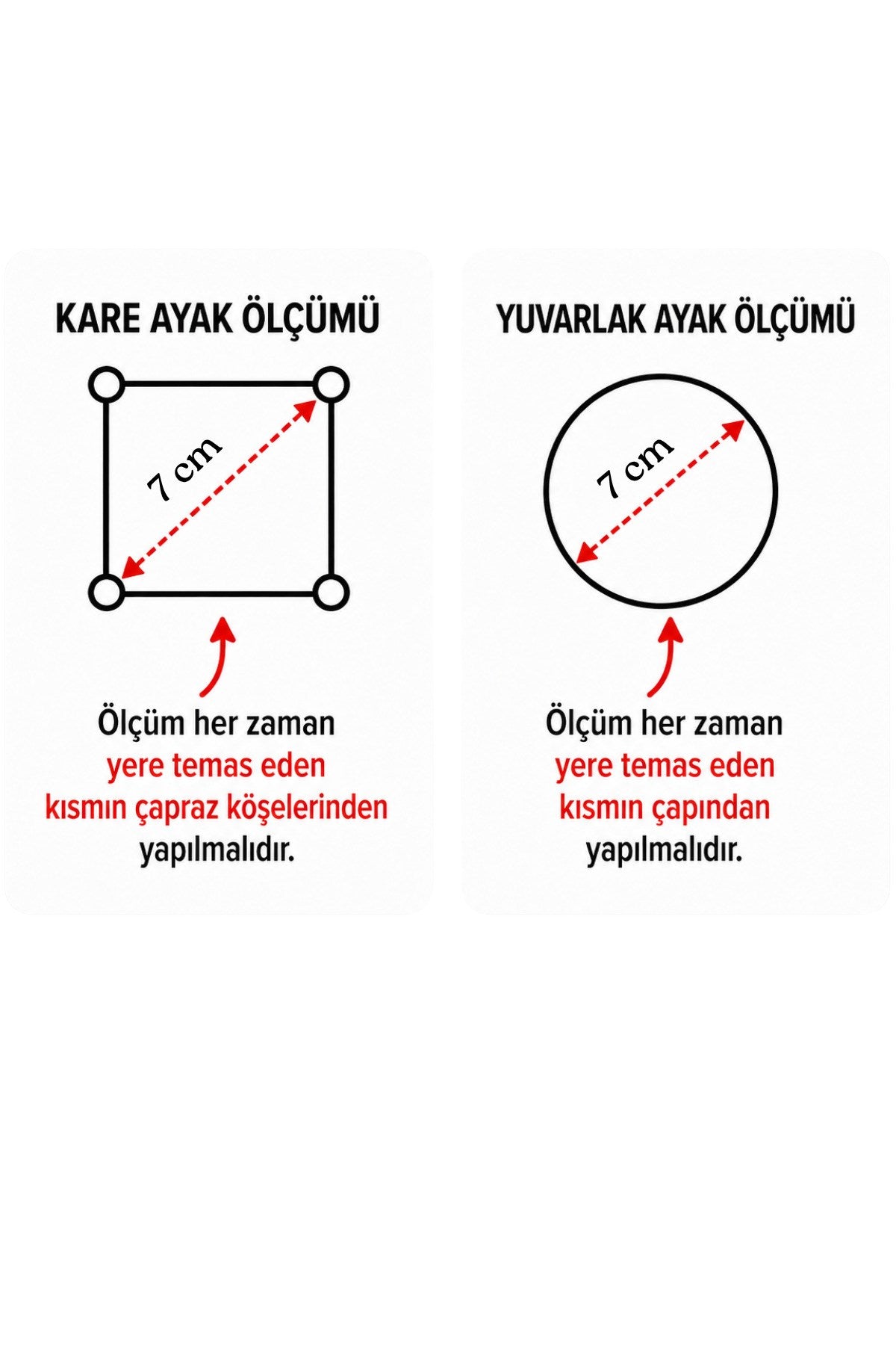 Koltuk, Baza Yükseltici 3,5 cm x 7 cm (1 Adet)