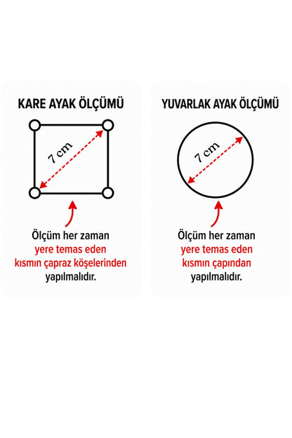 Koltuk, Baza Yükseltici 3,5 cm x 7 cm (1 Adet)