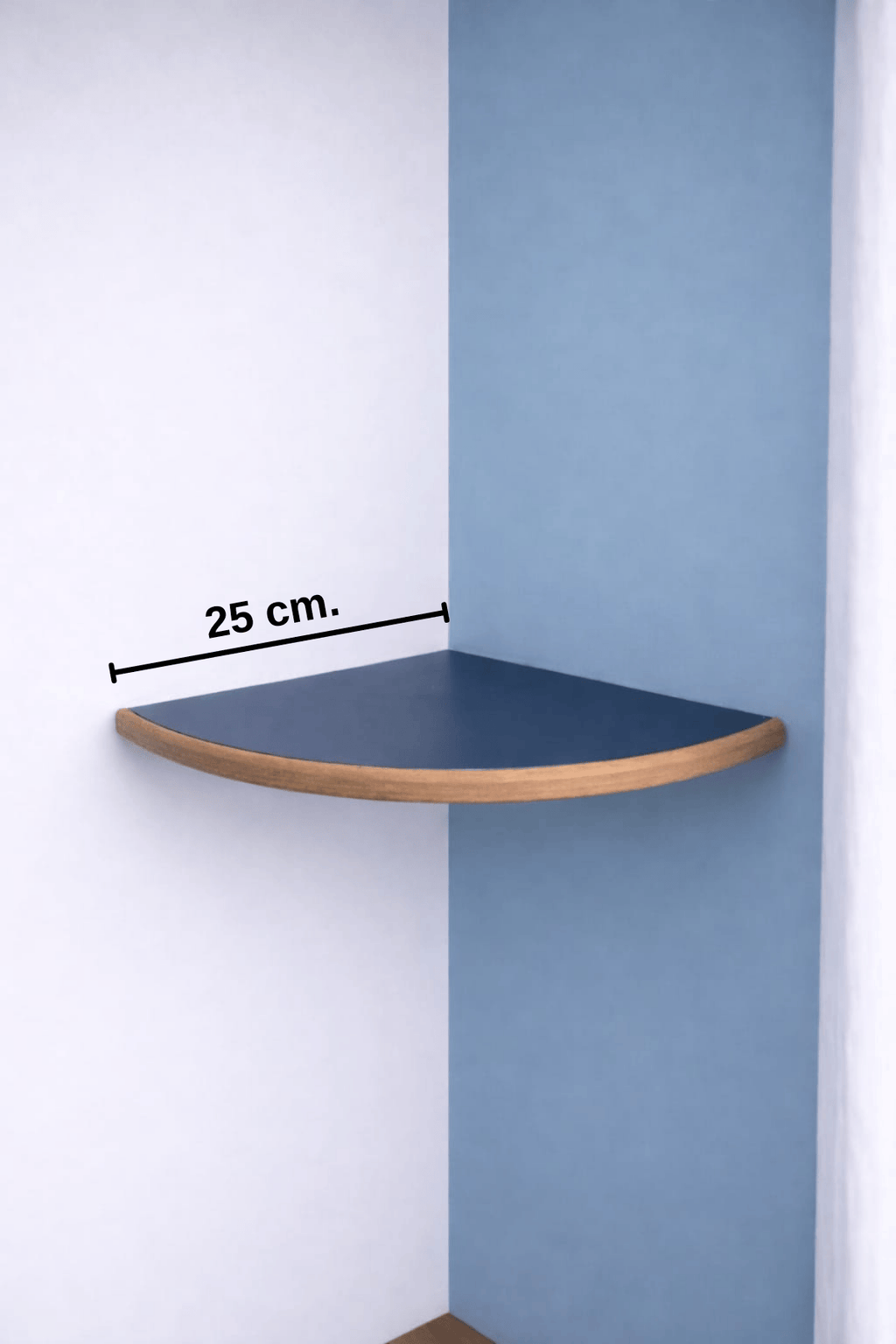 Tekli Duvar Raf Seti (25 cm) – Salon ve Oturma Odaları İçin Şık Köşe Rafı