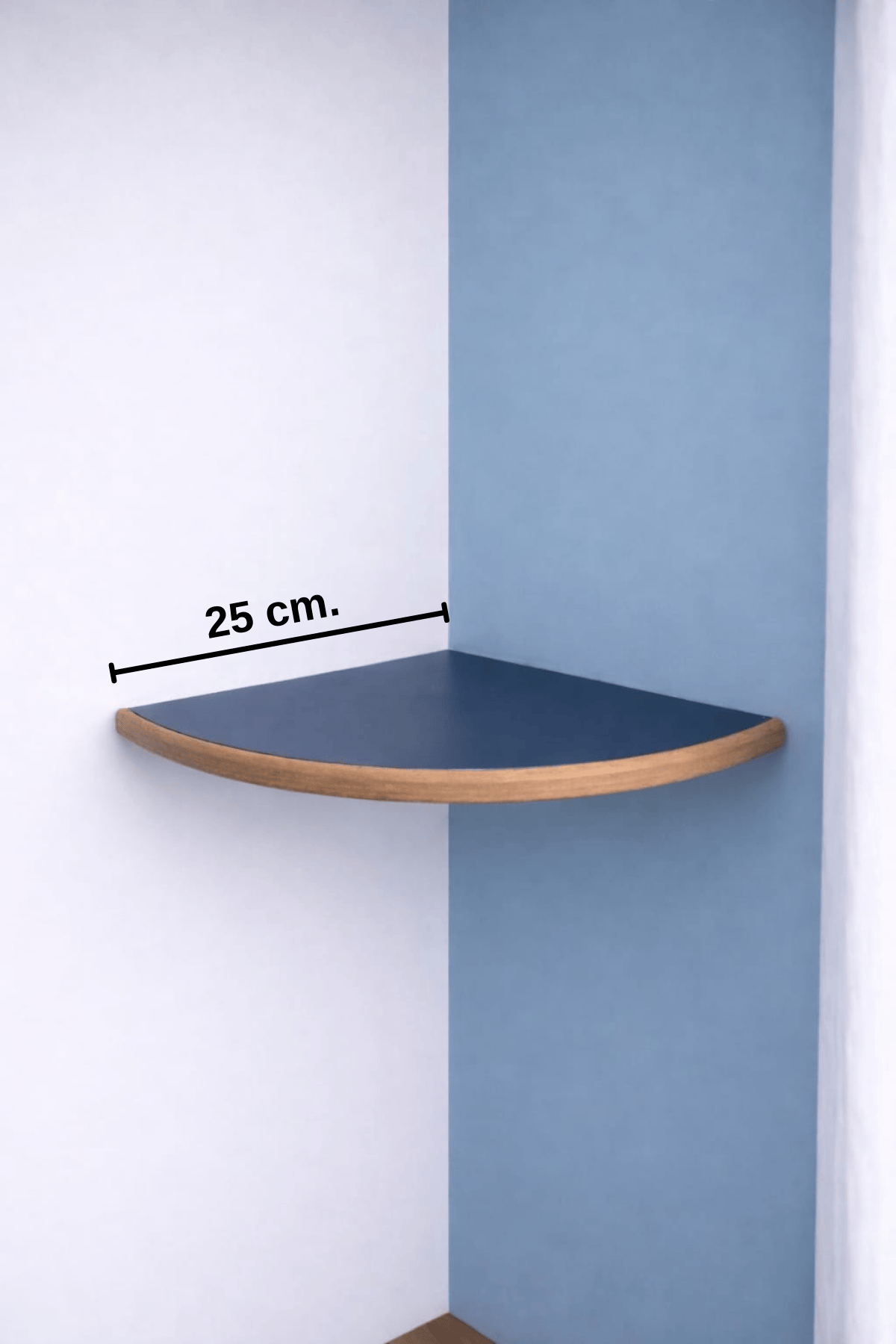 Tekli Duvar Raf Seti (25 cm) – Salon ve Oturma Odaları İçin Şık Köşe Rafı