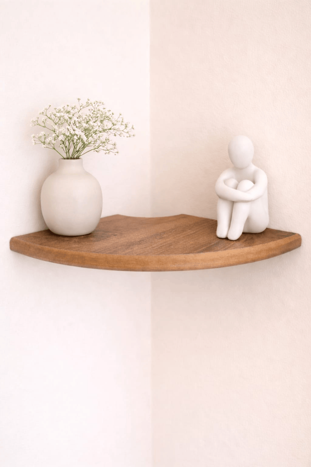 Tekli Duvar Rafı (25 cm) – Salon ve Oturma Odaları İçin Şık Köşe Rafıv