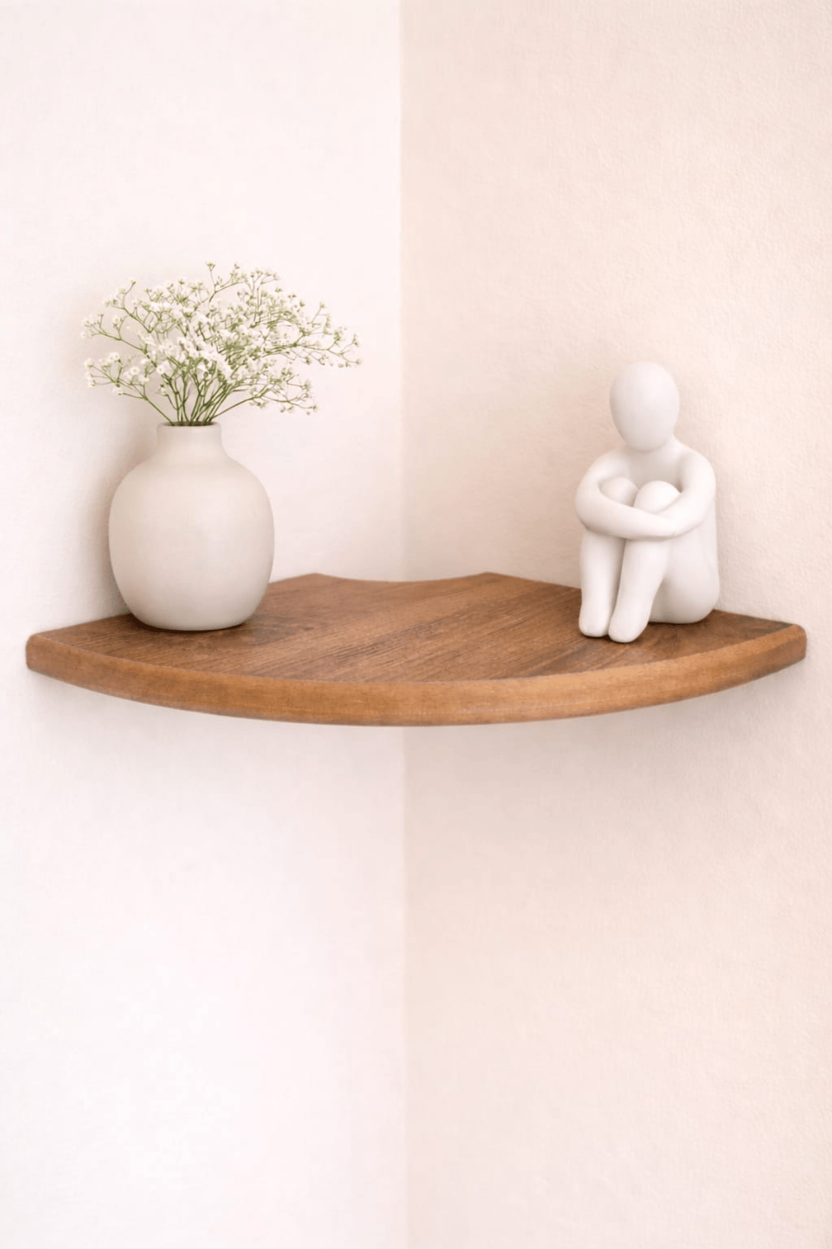 Tekli Duvar Rafı (25 cm) – Salon ve Oturma Odaları İçin Şık Köşe Rafıv
