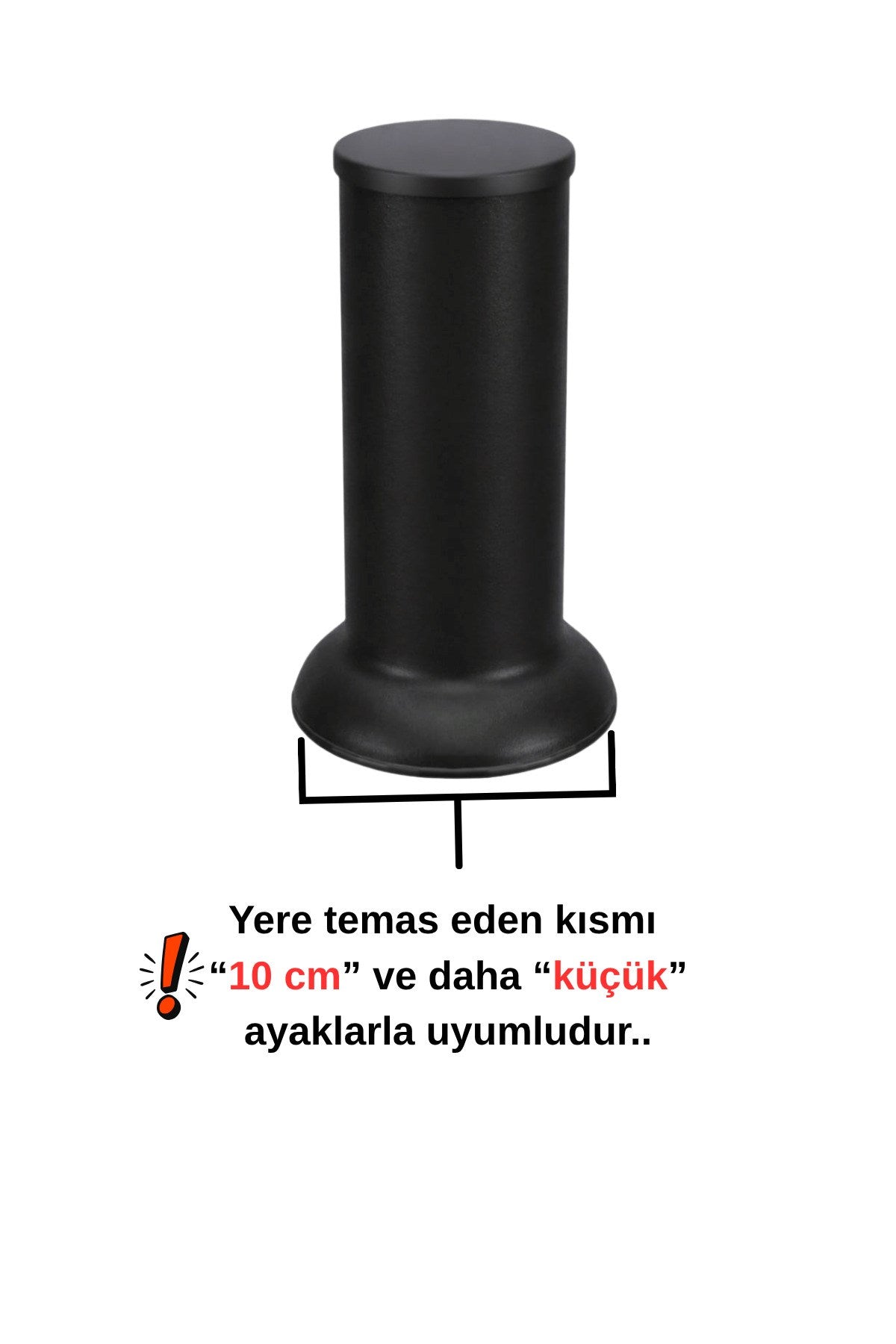 Robot Süpürge İçin Ahşap Baza Yükseltici, (5cm Yükseltir, Çap.10) | Oyuklu Takoz (1 Adet)