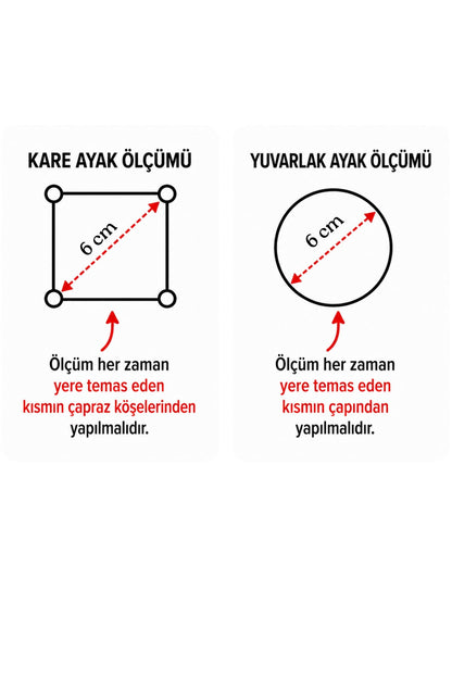 Koltuk, Baza Yükseltici 5 cm x 6 cm (1 Adet)